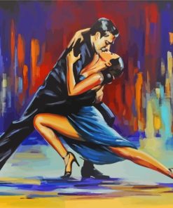 The Tango Dancers paint by numbers