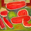 The Watermelons Diego Rivera paint by numbers