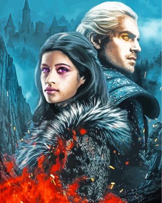 The Witcher Fantasy Movie paint by numbers