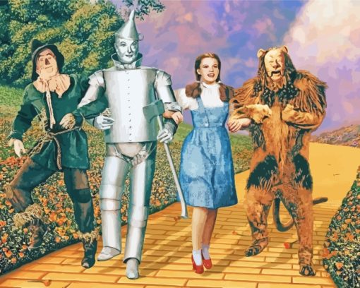 Characters Of The Wizard Of OZ paint by numbers