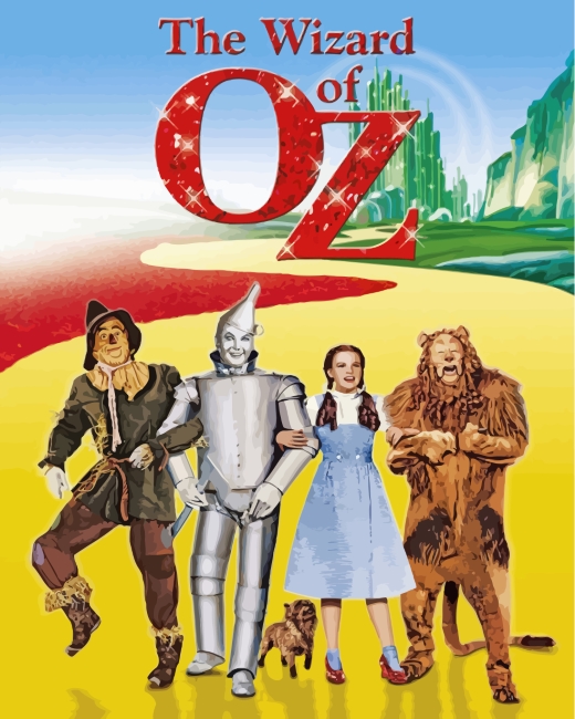 The Wizard Of OZ Movie paint by numbers