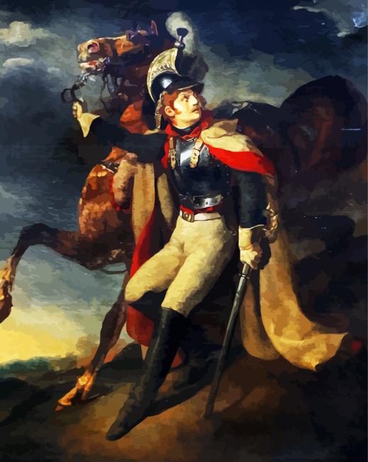 The Wounded Cuirassier paint by numbers