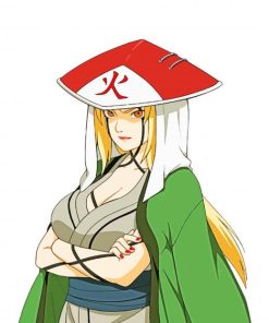 Tsunade With Japanese Hat paint by numbers