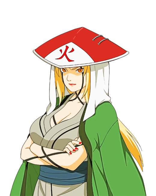 Tsunade With Japanese Hat paint by numbers
