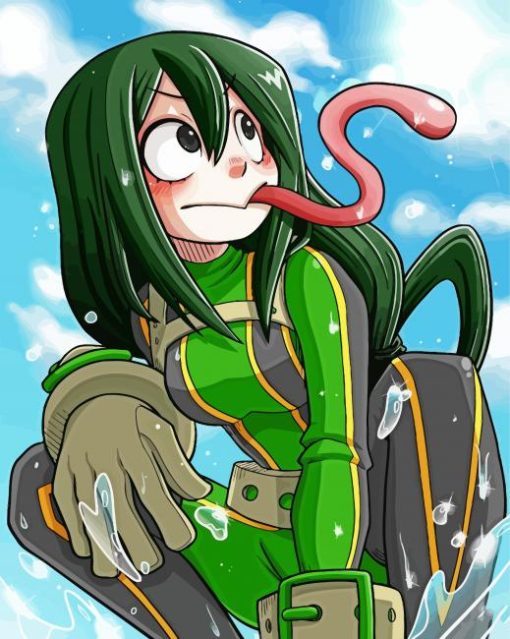 Tsuyu Asui Character paint by numbers