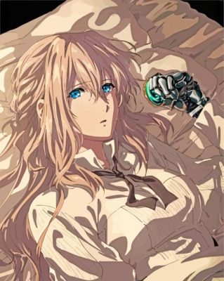 Violet Evergarden Manga Anime paint by numberes