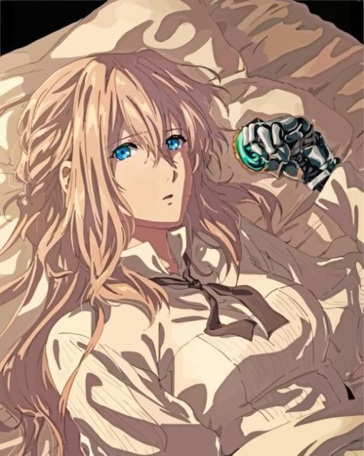 Violet Evergarden Manga Anime paint by numberes