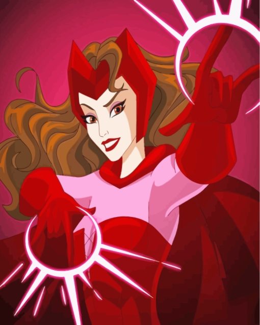 Aesthetic Wanda Maximoff paint by numbers