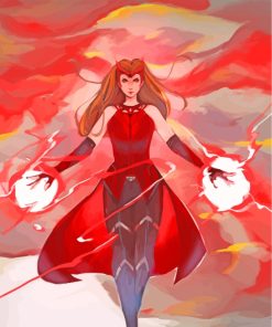 Wanda Maximoff Art paint by numbers