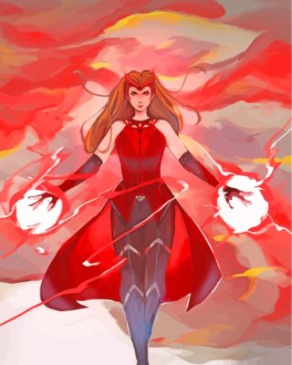 Wanda Maximoff Art paint by numbers