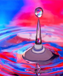 Colorful Water Drop Art paint by numbers