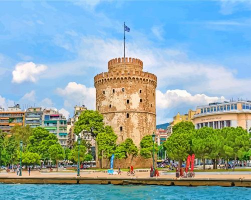 White Tower Of Thessalonique paint by numbers