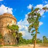 Aesthetic White Tower Of Thessalonique paint by numbers