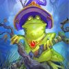 Green Witch Frog paint by numbers