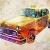 Yellow Taxi Art paint by numbers