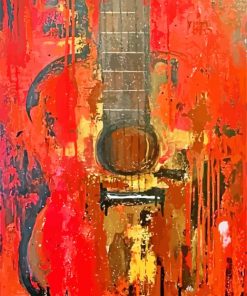 Aesthetic Guitar paint by numbers