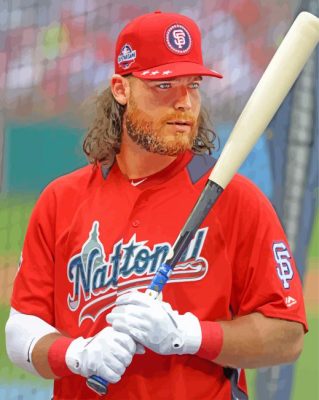 Aesthetic Brandon Crawford paint by numbers