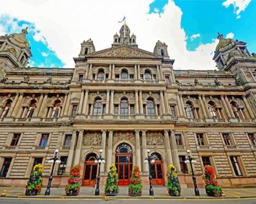 Aesthetic Central Chambers Glasgow paint by numbers
