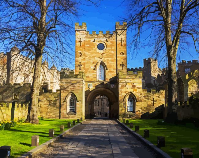 Durham Castle paint by numbers