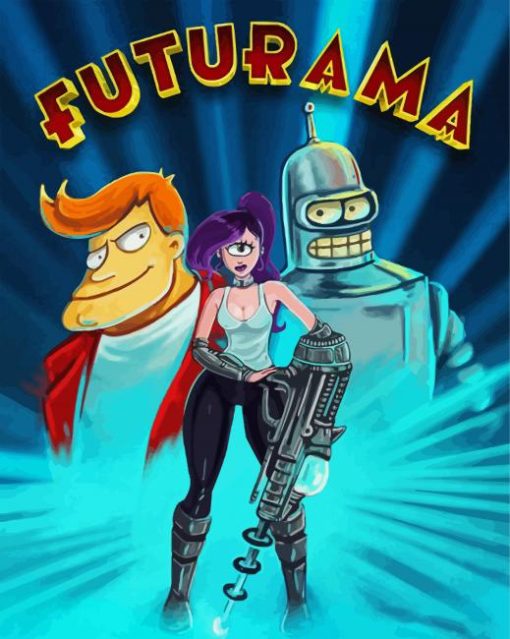 Futurama Poster paint by numbers