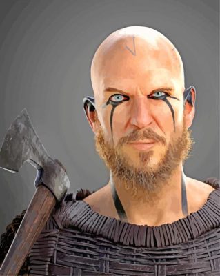 Floki With Axe paint by numbers