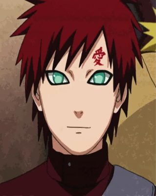 Aesthetic Gaara Anime paint by numbers