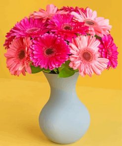 Gerberas Flowers In Vase paint by numbers