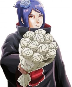 Konan And Bouqrsuet paint by numbe