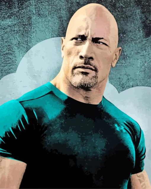 Handsome Luke Hobbs paint by numbers