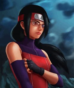 Aesthetic Sarada Uchiha paint by numbers