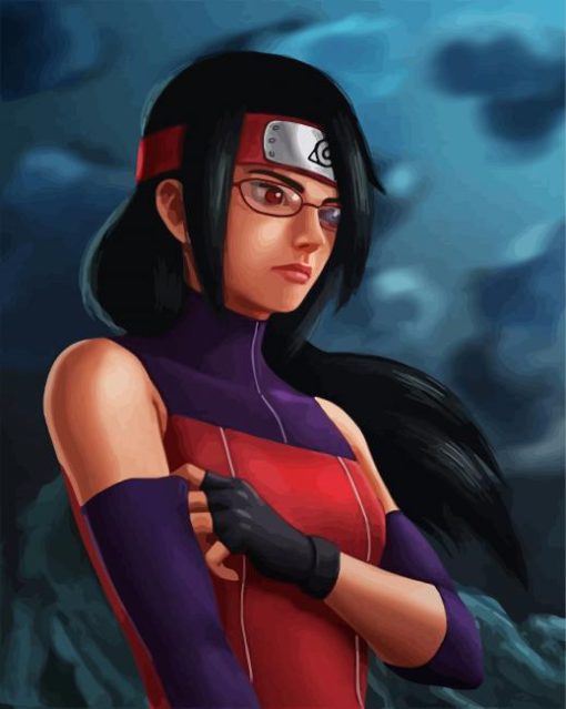 Aesthetic Sarada Uchiha paint by numbers