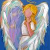 Aesthetic Abstract Guardian Angel paint by numbers