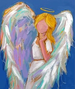 Aesthetic Abstract Guardian Angel paint by numbers