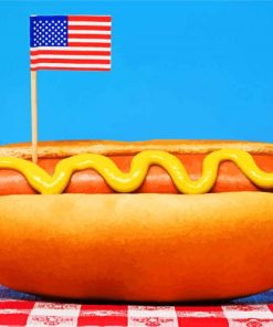 American Hotdogs paint by numbers