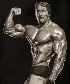 Arnold Schwarzenegger Bodybuilder paint by numbers