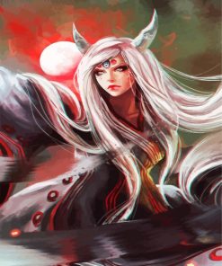 Kaguya Ôtsutsuki paint by numbers