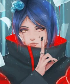 Beautiful Konan Character paint by numbers