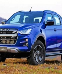 Blue Isuzu Car paint by numbers