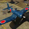 Blue Vought F4U Corsair paint by numbers