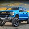 Blue F150 Ford Car paint by numbers