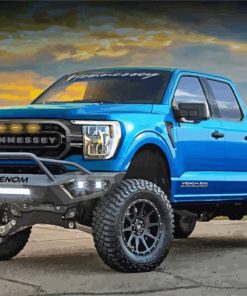 Blue F150 Ford Car paint by numbers