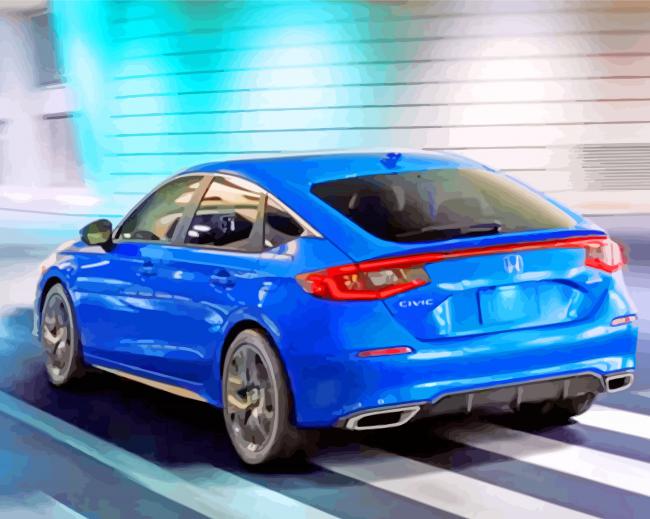 Aesthetic Honda Car paint by numbers