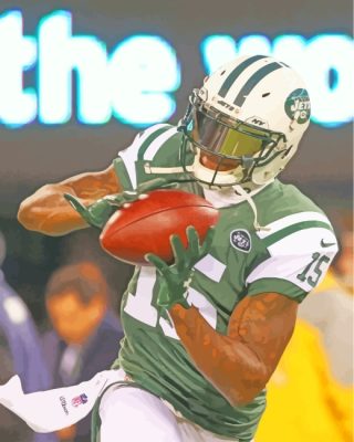 Brandon Marshall Player paint by numbers