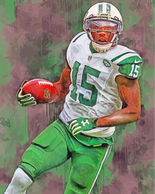 Brandon Marshall Jets paint by numbers