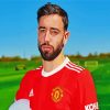 Manchester United Bruno Fernandes paint by numbers