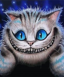 Cheshire Smile Cat paint by numbers