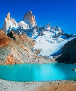 Chile Torres Del Paine paint by numbers