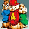 Chipmunks Animations paint by numbers