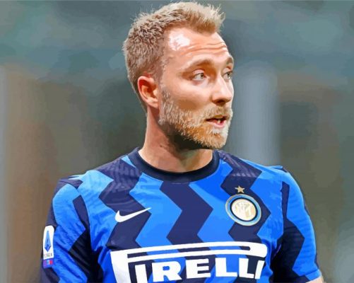 Professional Player Christian Eriksen paint by numbers