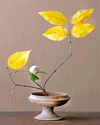 Classy Ikebana paint by numbers